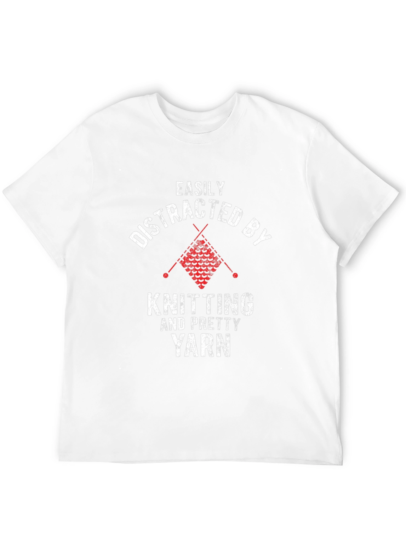 Easily Distracted by Knitting Graphic Tee