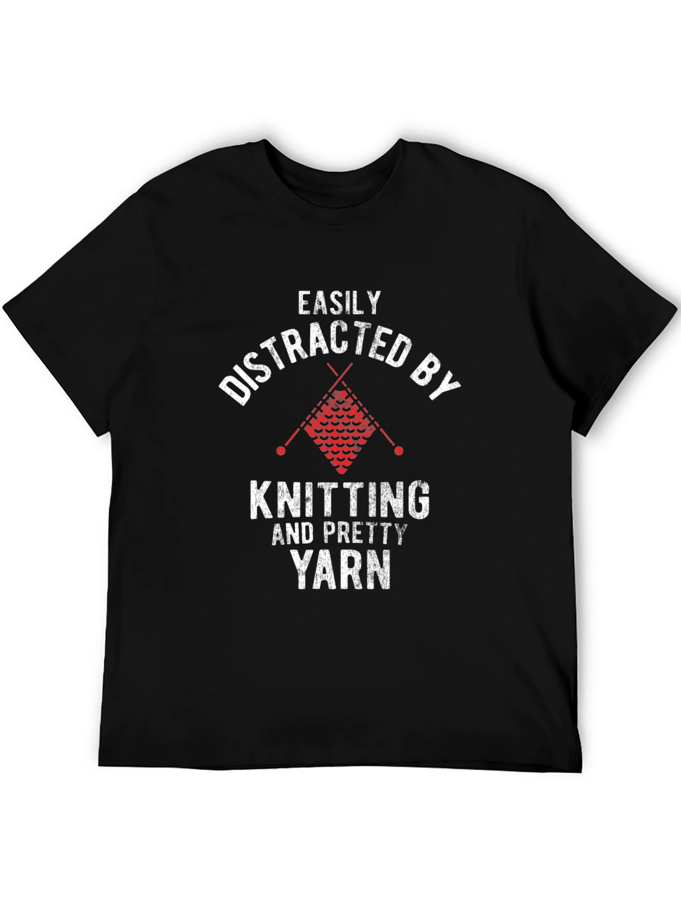 Easily Distracted by Knitting Graphic Tee