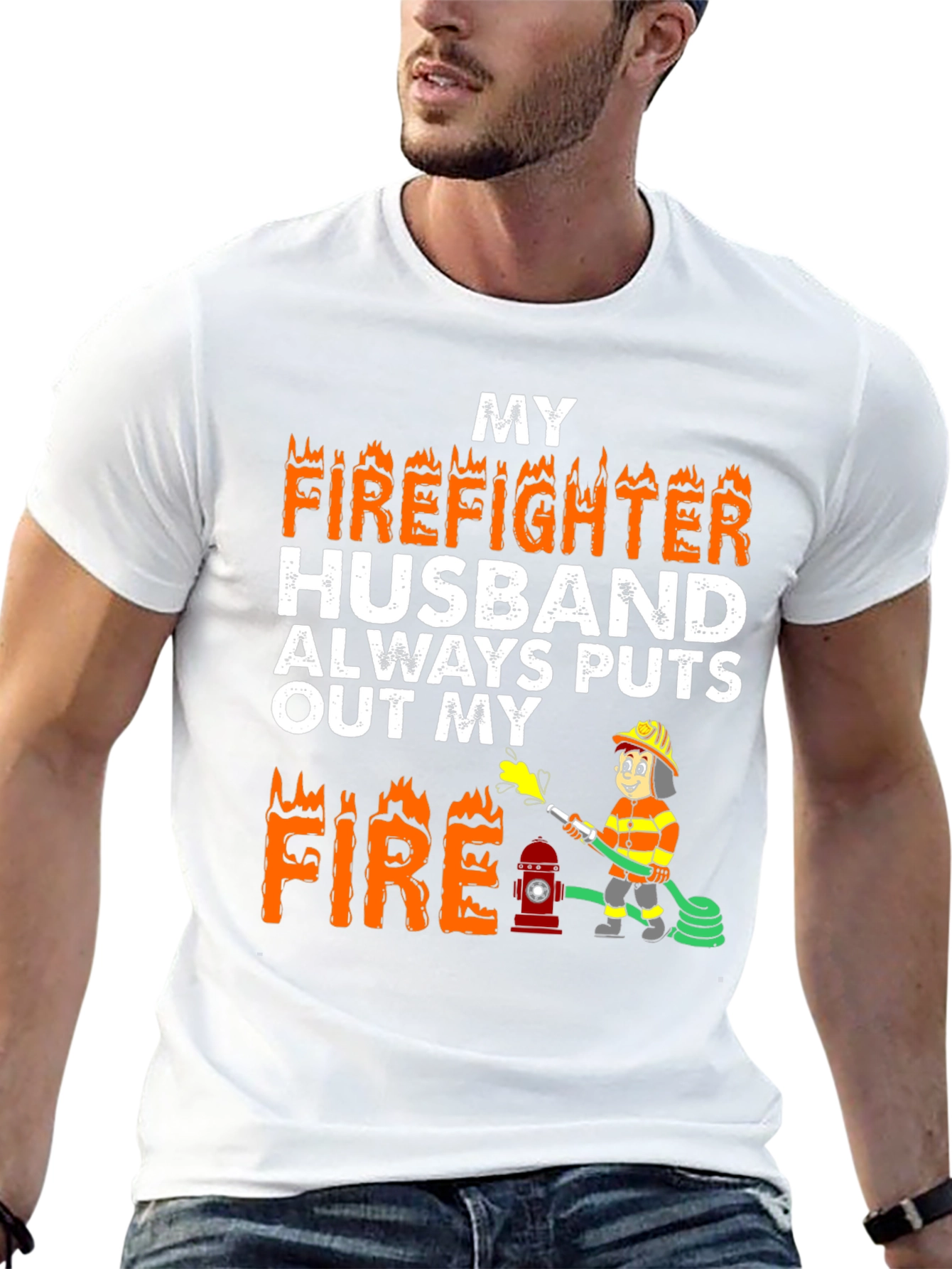 Firefighter Husband Graphic Tee