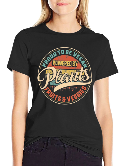 Proud Vegan Powered by Plants T-Shirt