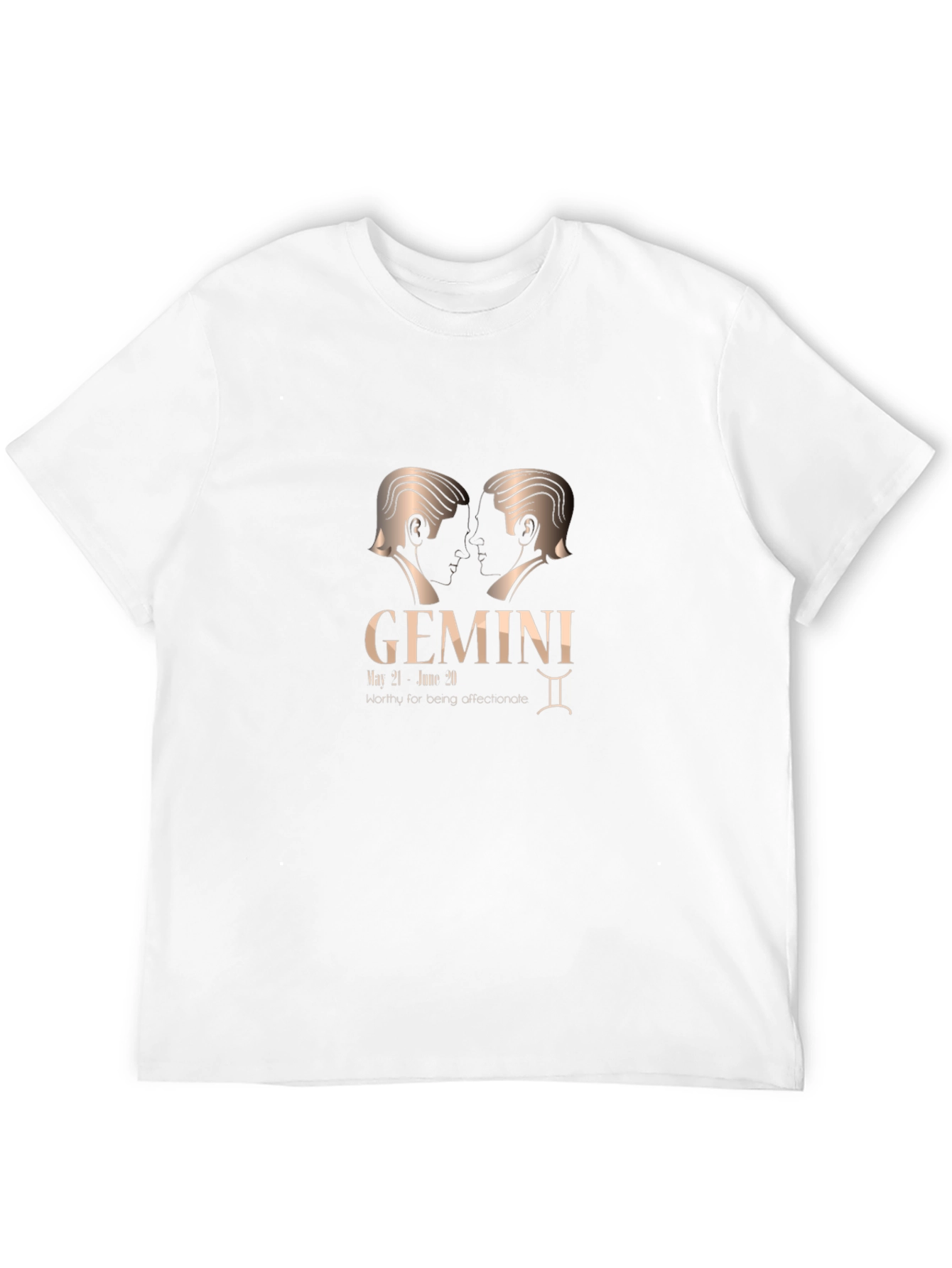 Gemini Zodiac Black Graphic T-Shirt
