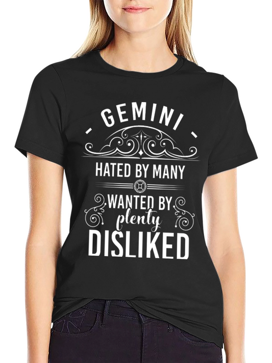 Gemini Hated/Wanted Funny Graphic T-Shirt