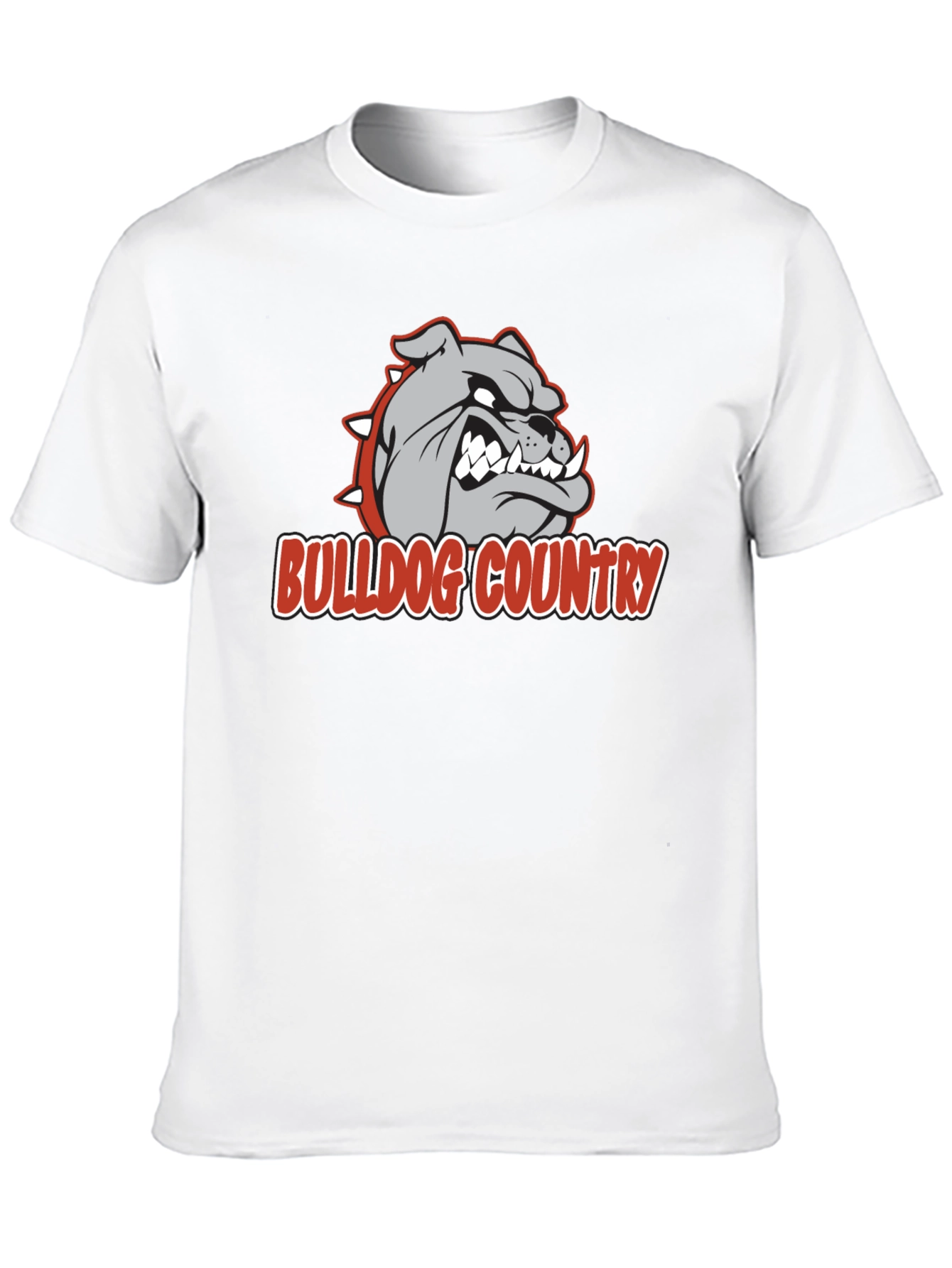 Bulldog Country Graphic T-Shirt - Black Cotton Tee