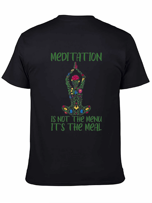 Meditation Meal T-Shirt - Relax & Nourish Your Soul