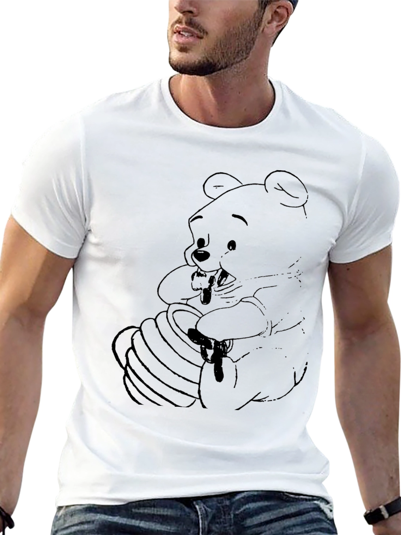 Winnie the Pooh Honey Black Graphic Tee