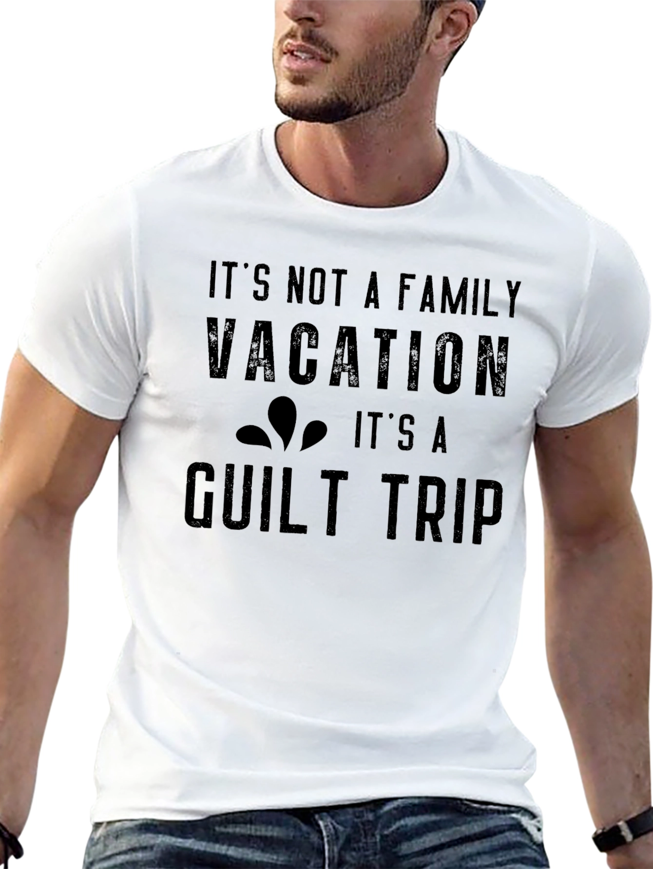 Funny Family Vacation Guilt Trip Graphic Tee