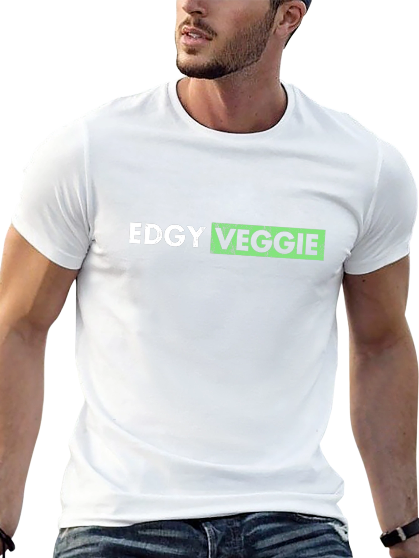 Edgy Veggie Graphic Tee - Unisex Cotton T-Shirt