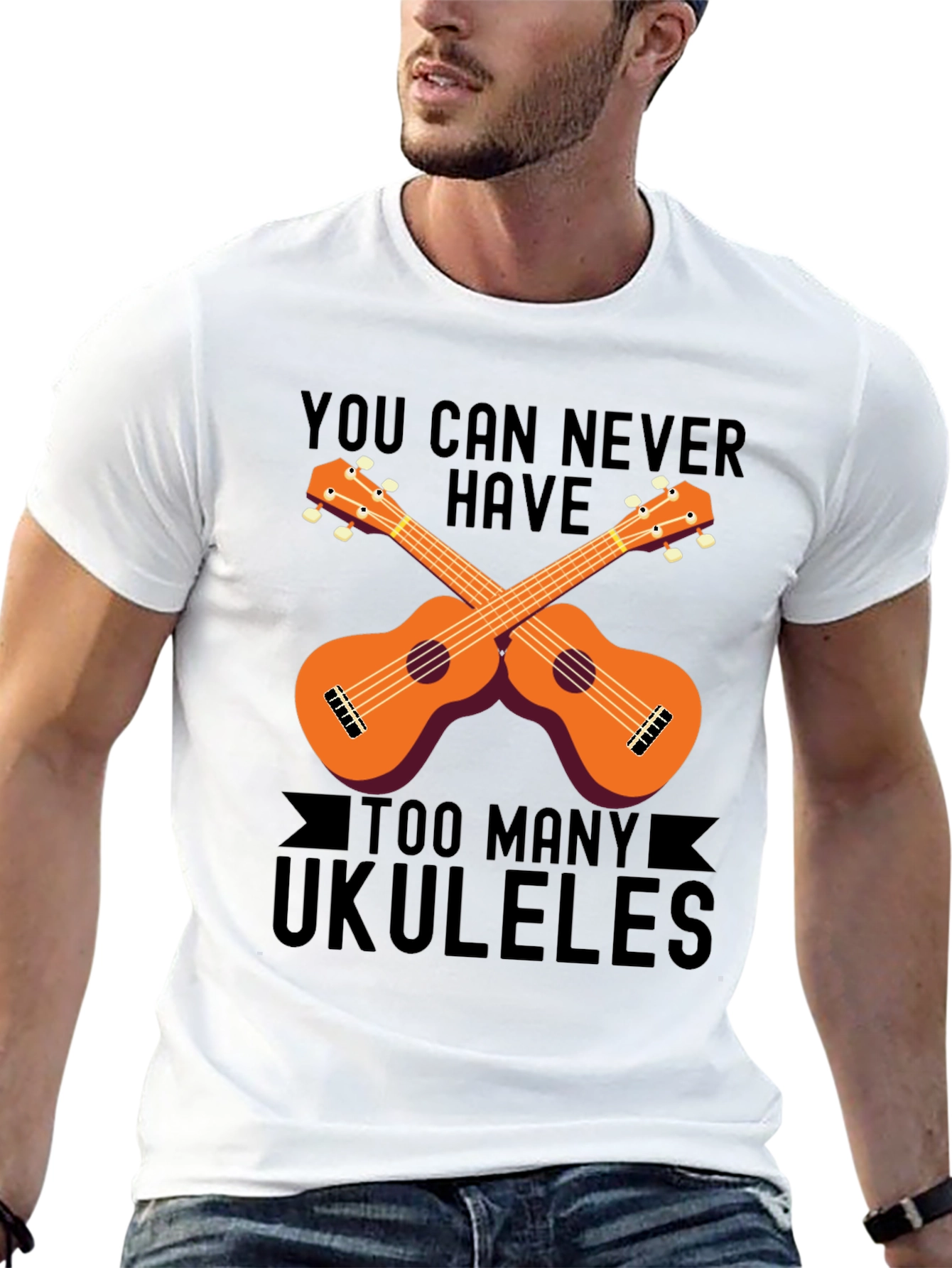 Ukulele Lover Graphic Tee - Never Have Too Many!