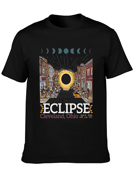 Eclipse Cleveland Ohio 2024 Total Solar Eclipse T-Shirt