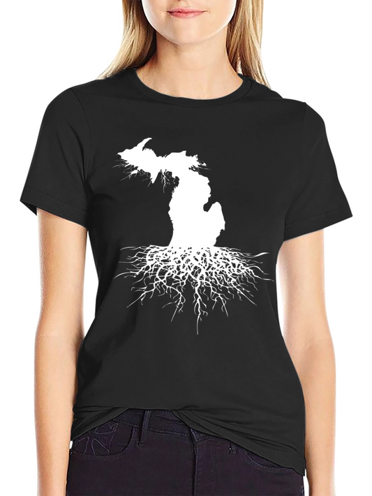 Michigan Roots Graphic Tee - Black