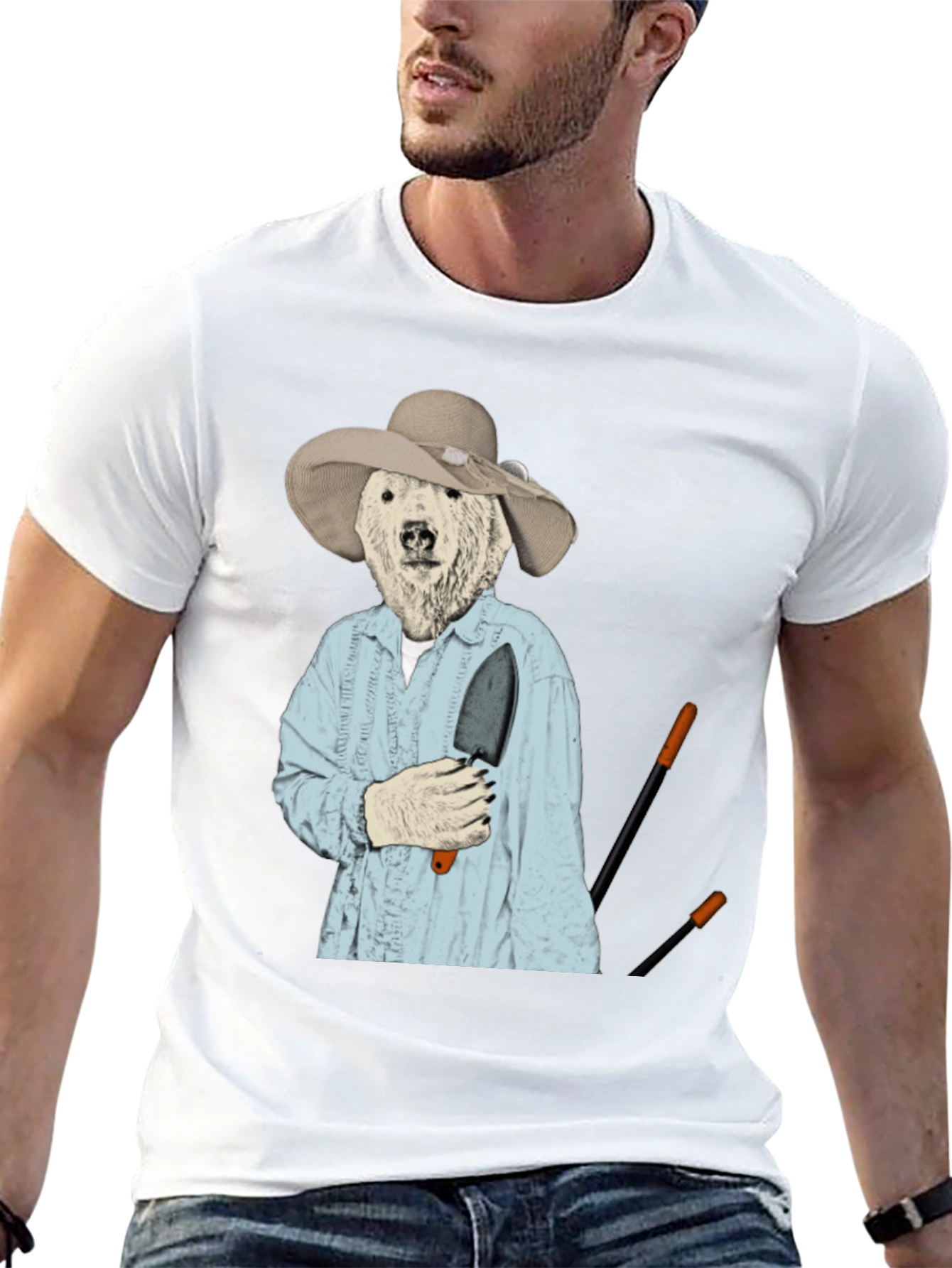 Funny Bear Gardener T-Shirt