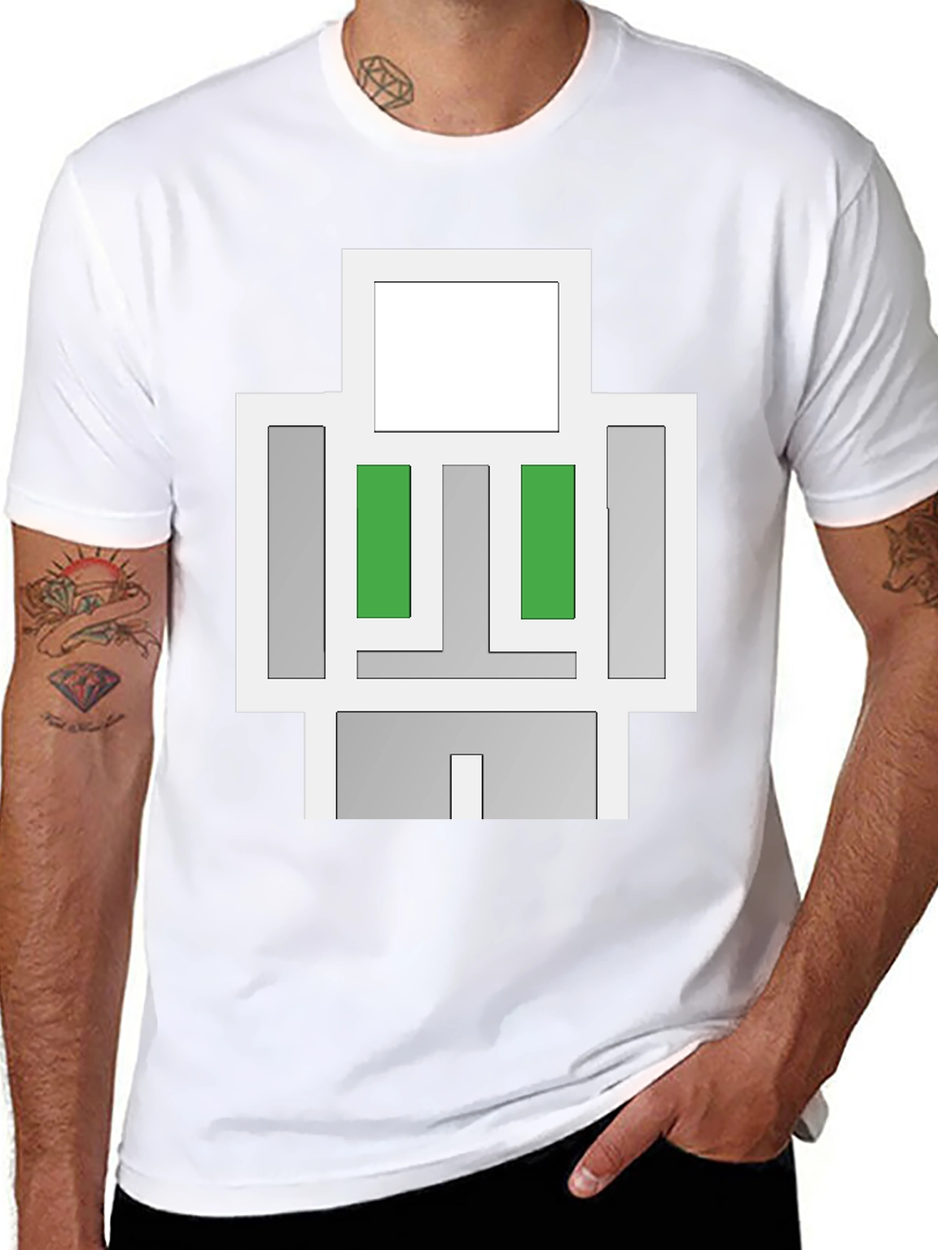 Minecraft Iron Golem Graphic T-Shirt