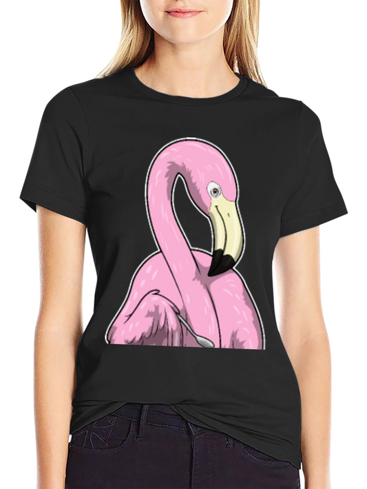 Funny Flamingo Spooning T-Shirt - Unique Graphic Tee