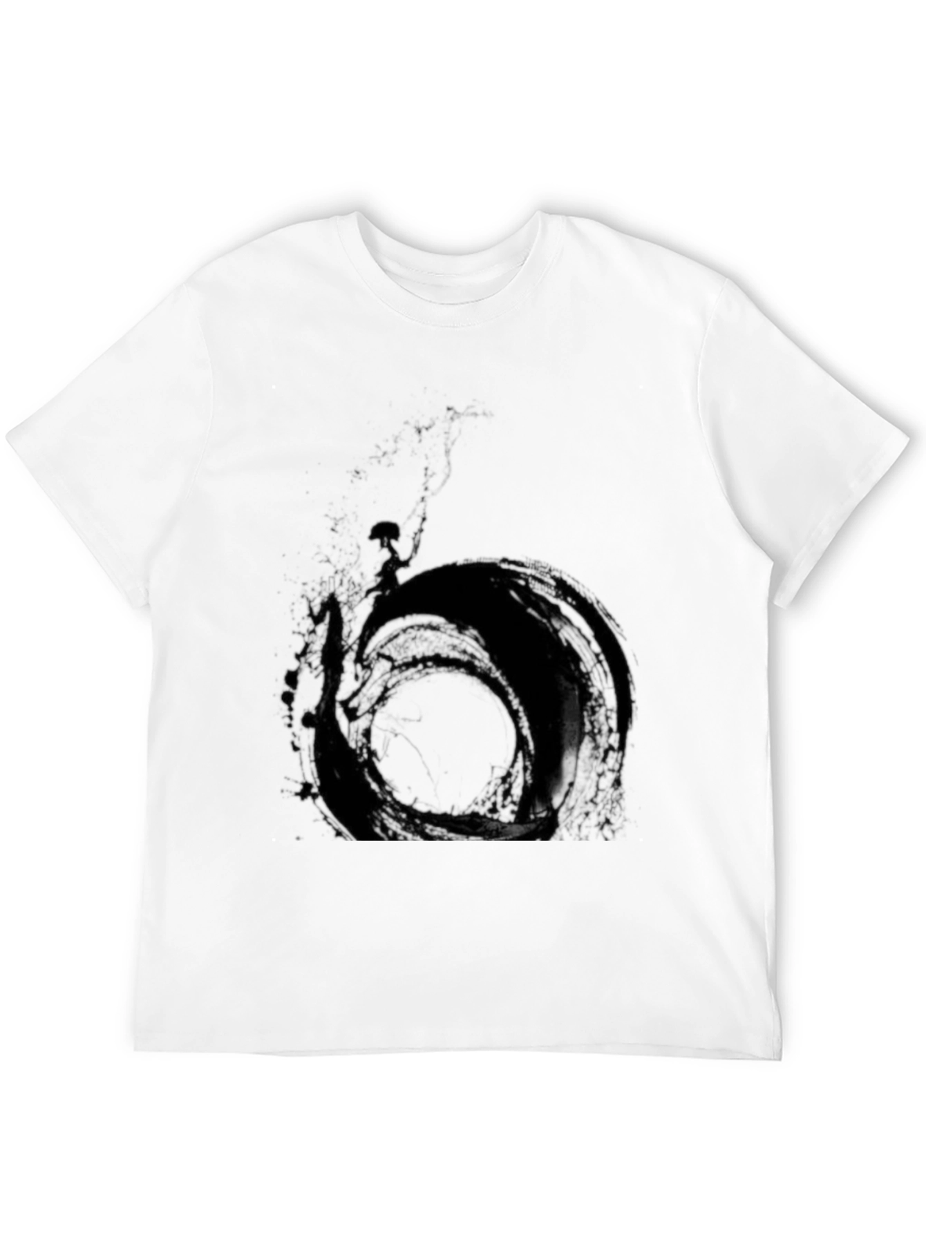Abstract Black Graphic T-Shirt - Modern Art Tee