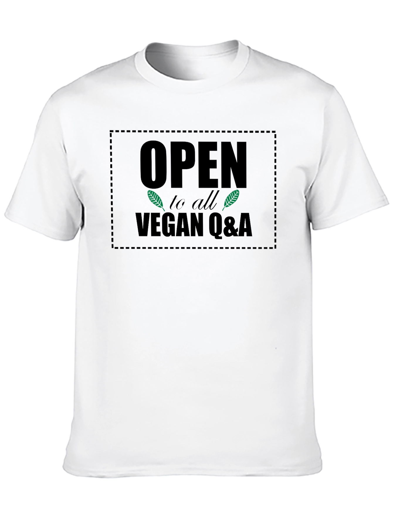 Vegan Q&A T-Shirt - Open to All