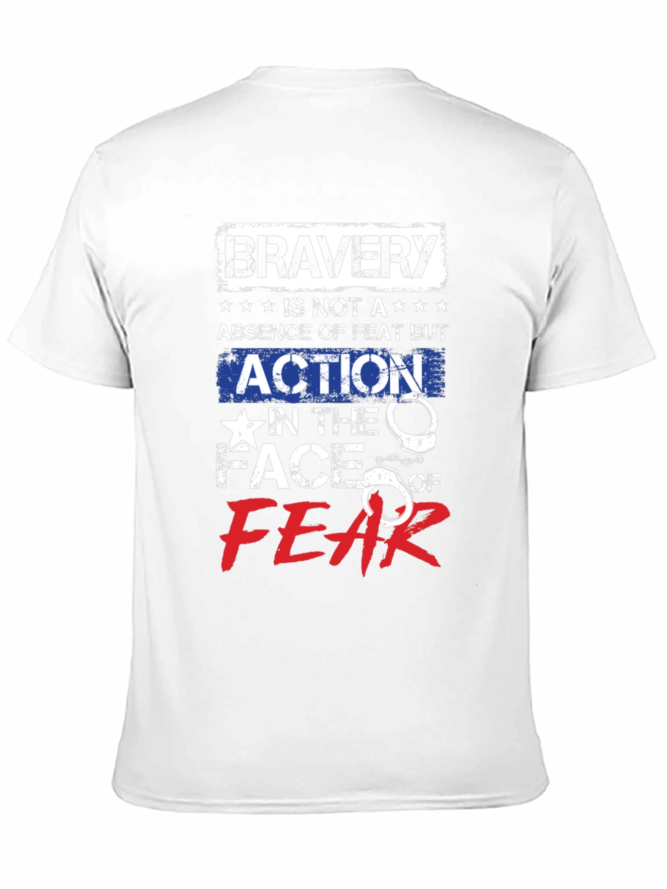 Bravery Action Face Fear Graphic T-Shirt