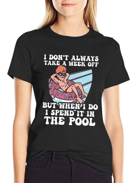 I Spend It In The Pool Graphic T-Shirt