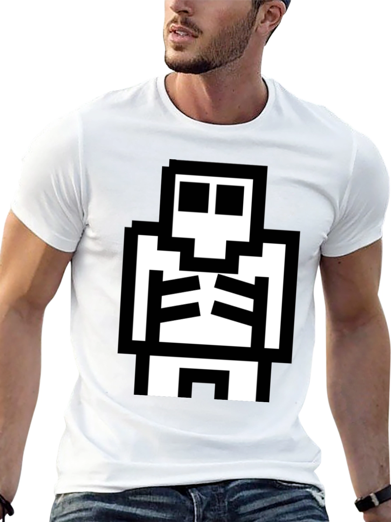 Pixel Skeleton Graphic Tee