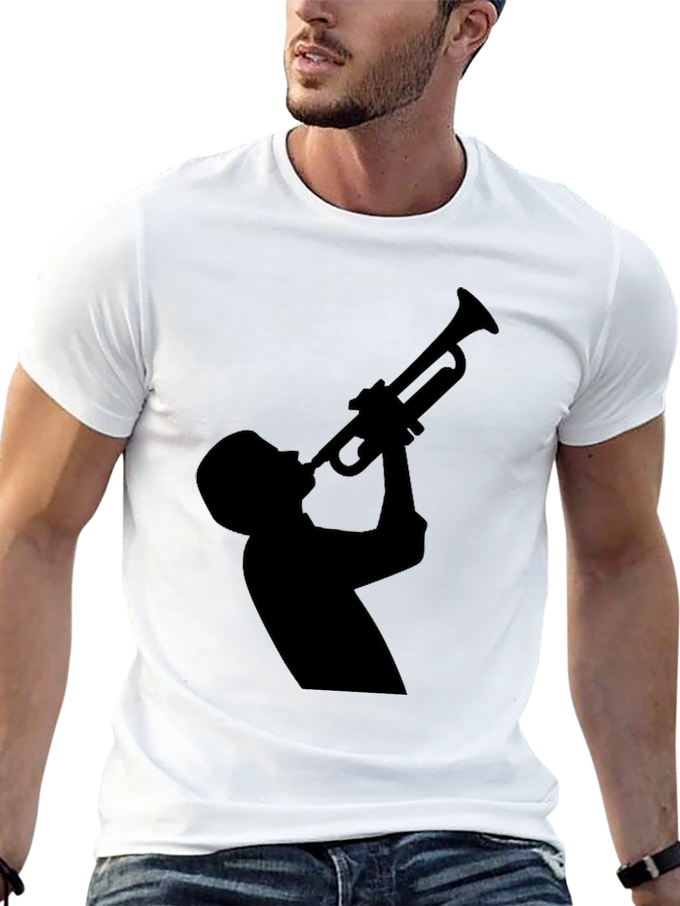 Jazz Trumpet Silhouette T-Shirt