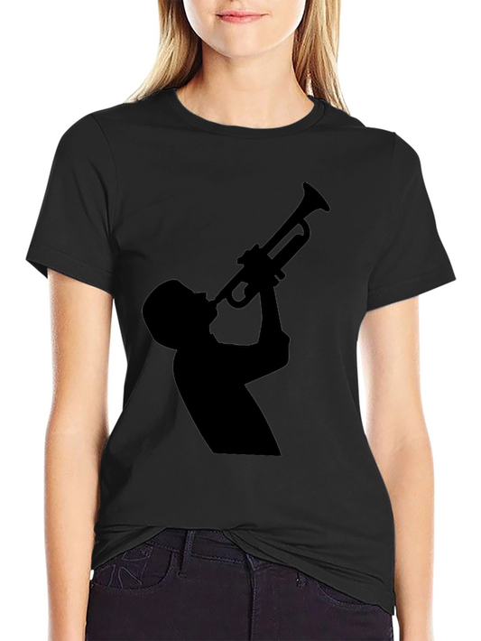 Jazz Trumpet Silhouette T-Shirt