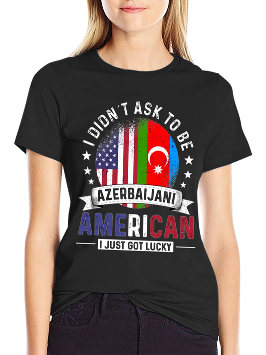 Azerbaijani American T-Shirt Flag Design