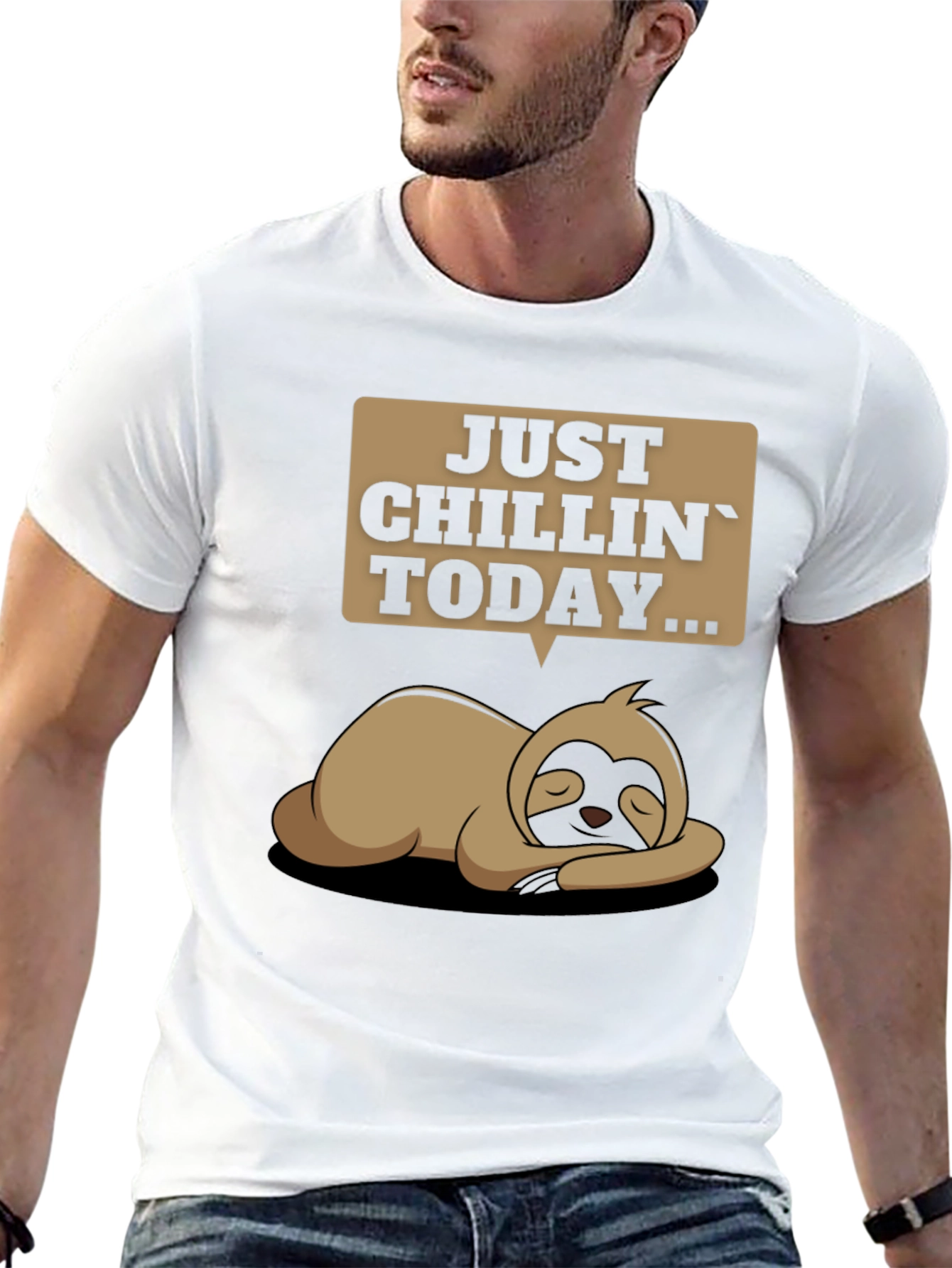Just Chillin Sloth T-Shirt - Funny Relax Tee