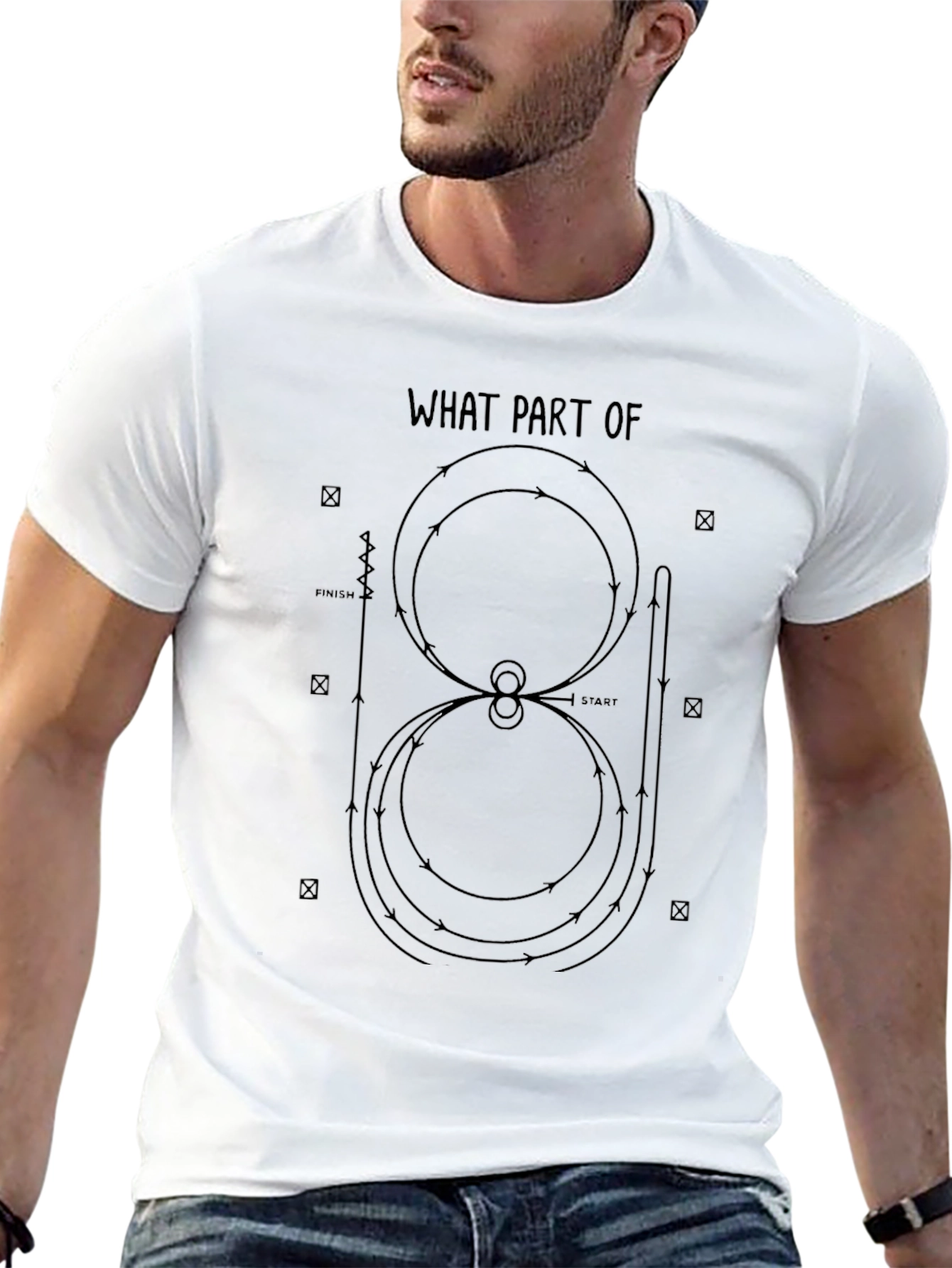 Equestrian Dressage Pattern T-Shirt - What Part Of?