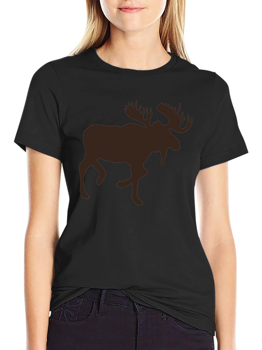 Moose Graphic T-Shirt - Black Tee