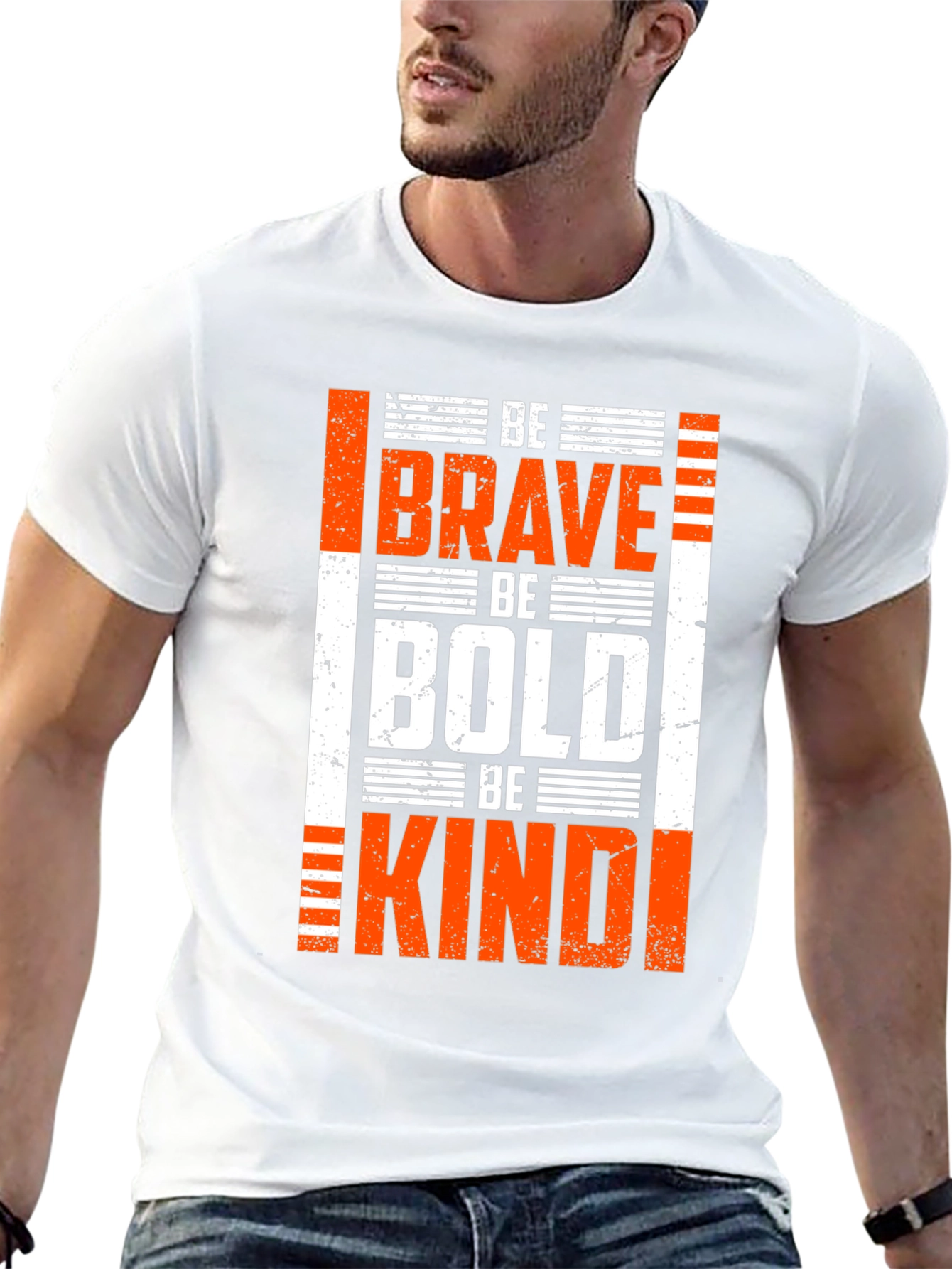 Be Brave Be Bold T-Shirt - Inspirational Graphic Tee