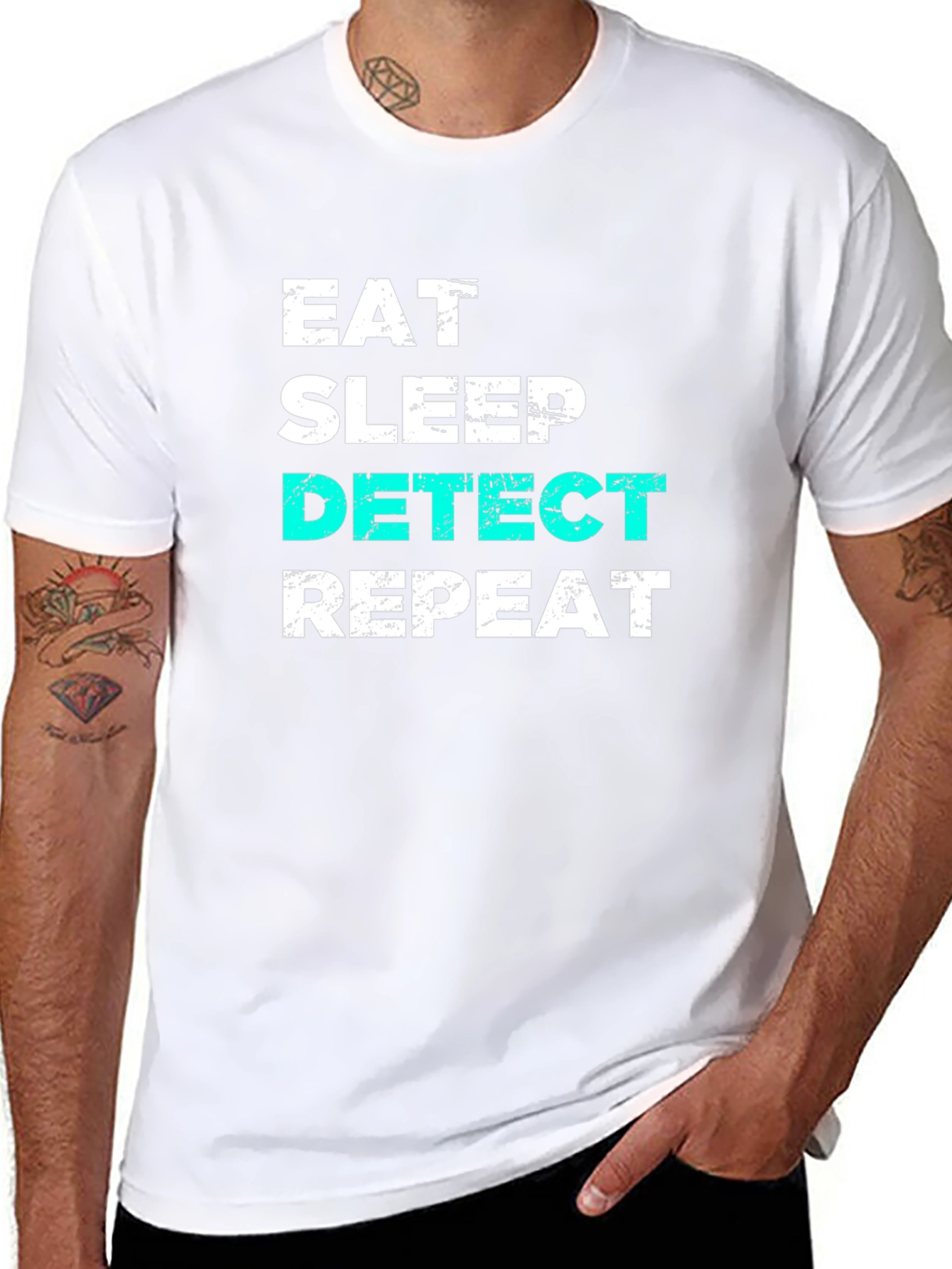 Eat Sleep Detect Repeat T-Shirt