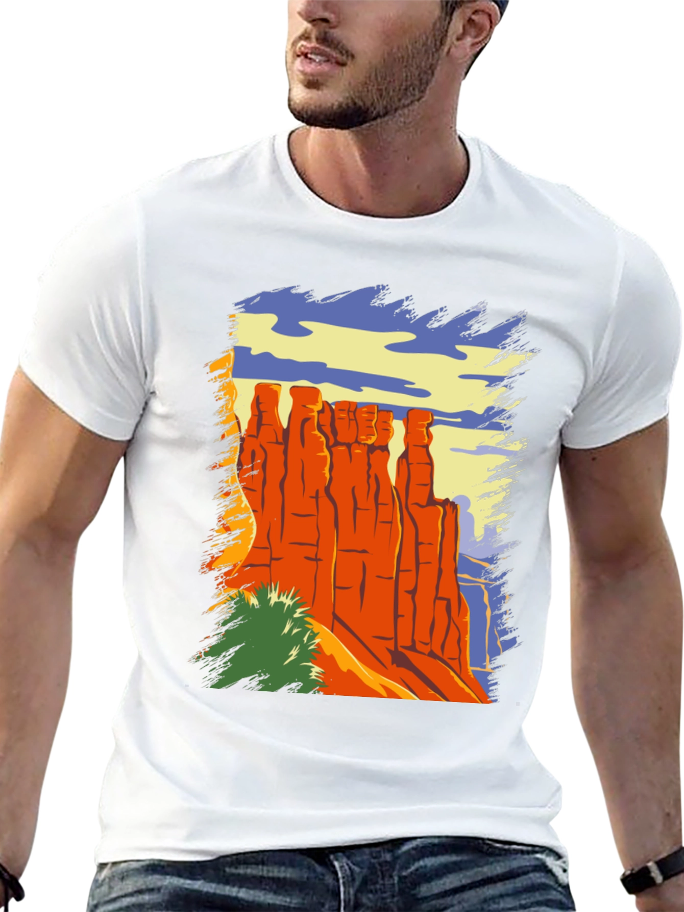 Desert Landscape Graphic T-Shirt