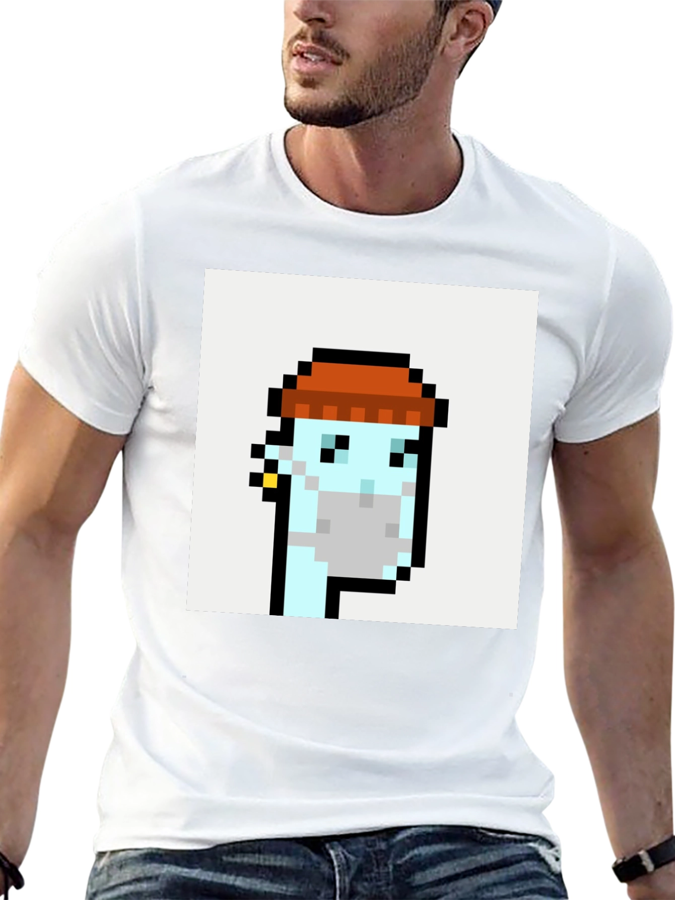 Pixel Art Crypto Punk Black T-Shirt