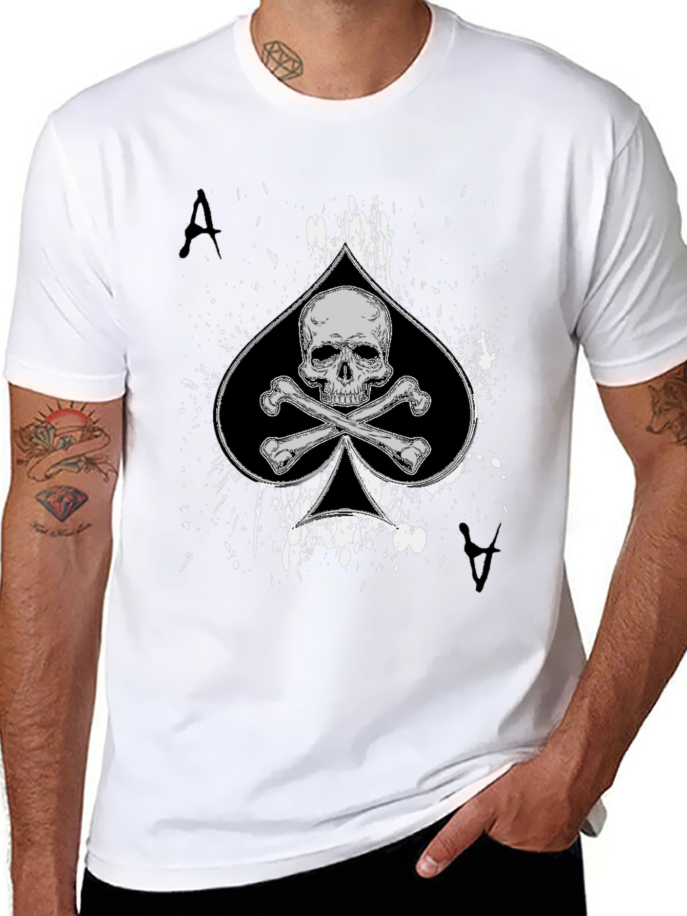 Ace of Spades Skull Graphic Tee