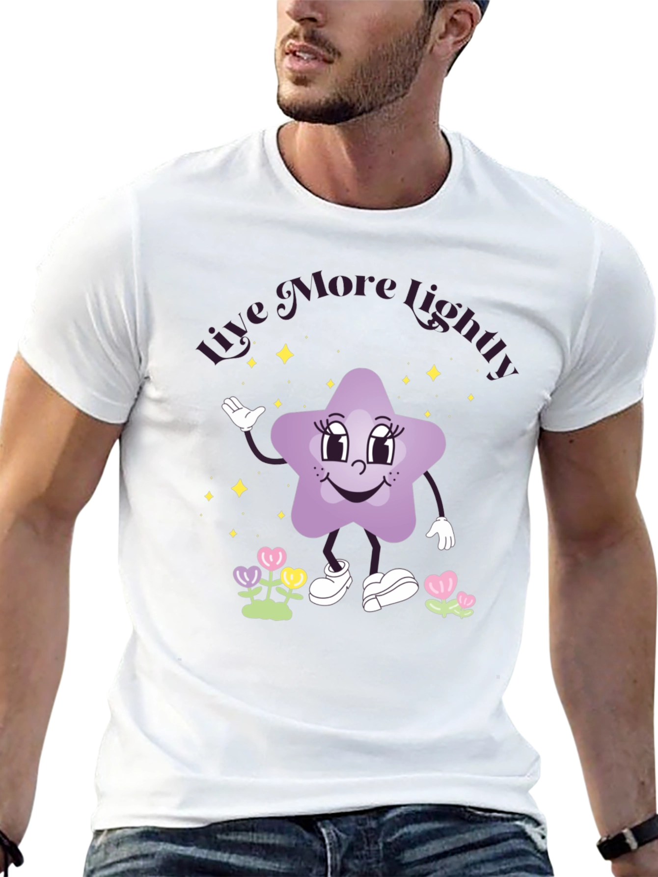 Live More Lightly Star Graphic Tee