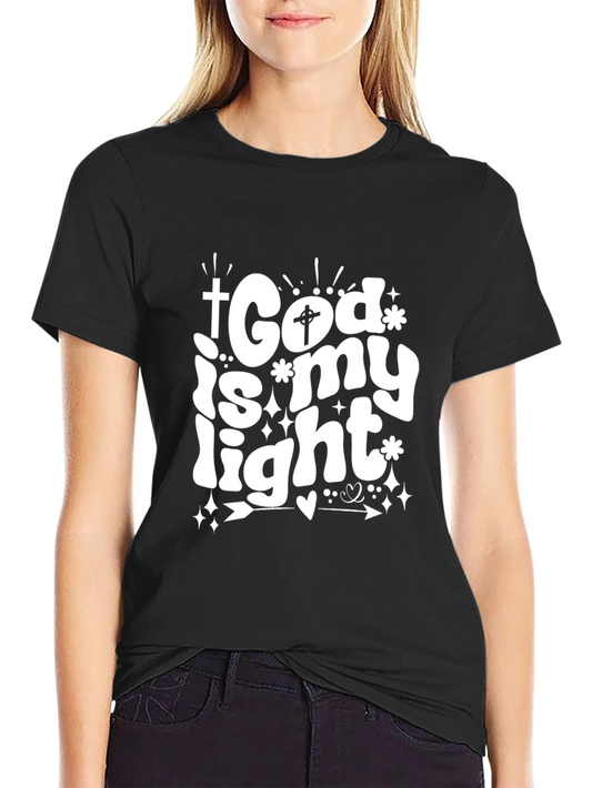 God Is My Light Christian Graphic T-Shirt