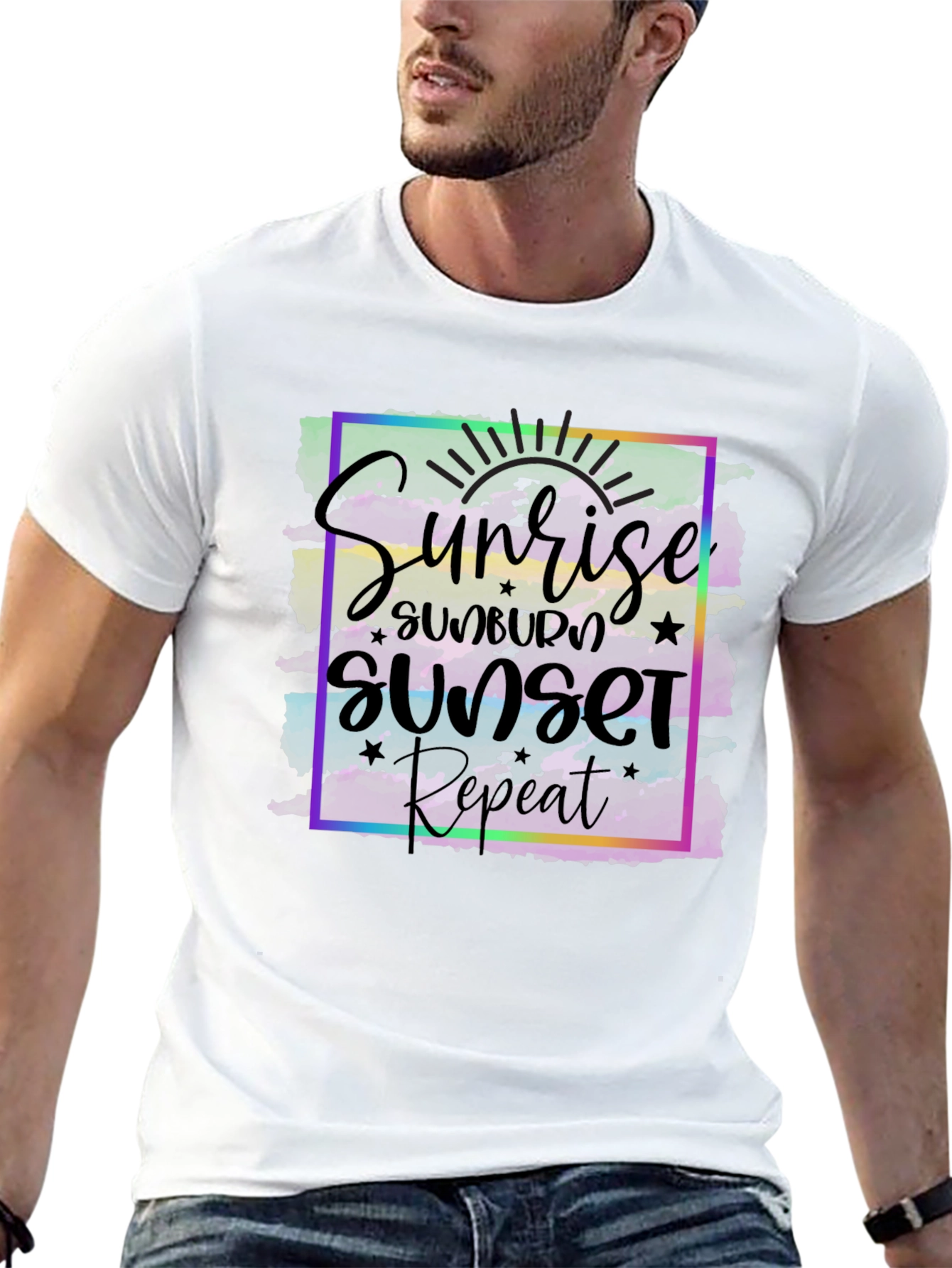 Sunrise Sunset Repeat Graphic T-Shirt