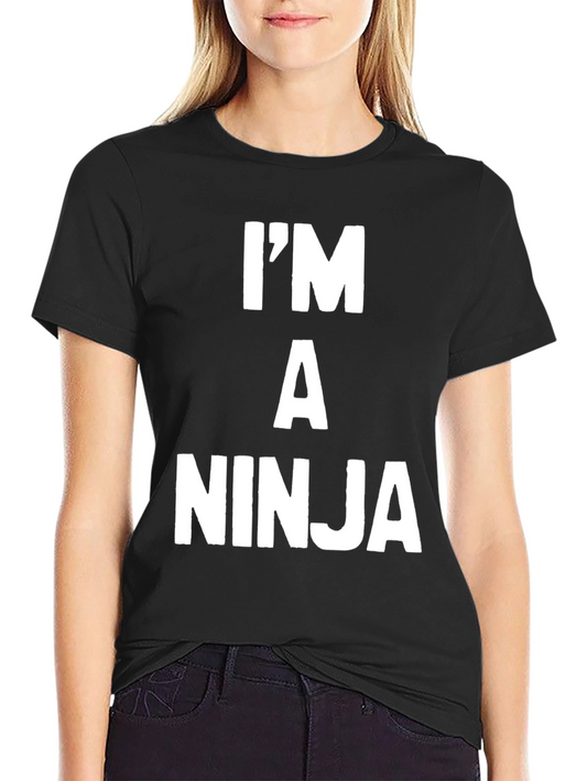 Im A Ninja Graphic T-Shirt - Black