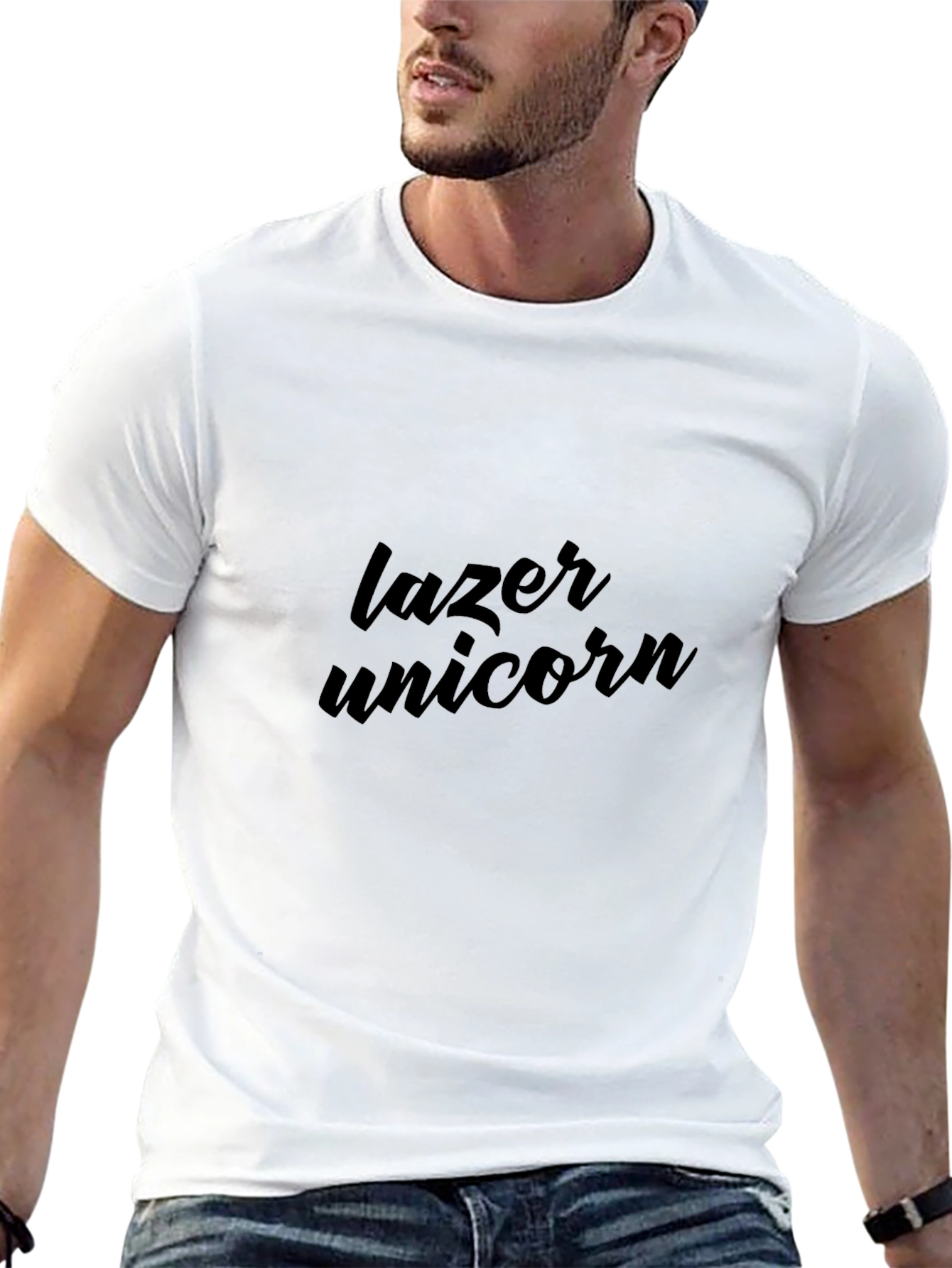 Lazer Unicorn Black T-Shirt