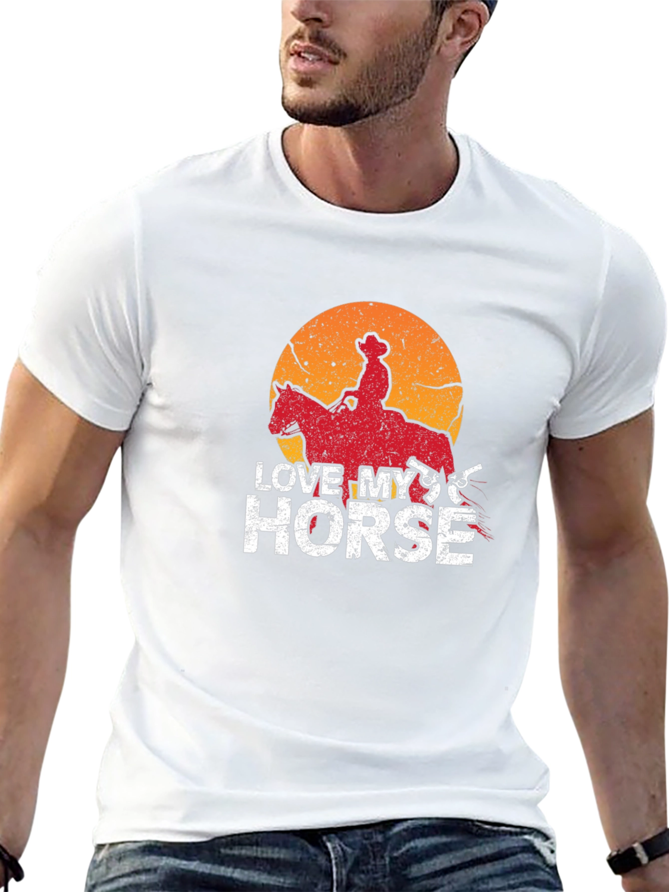 Love My Horse Cowboy Graphic T-Shirt