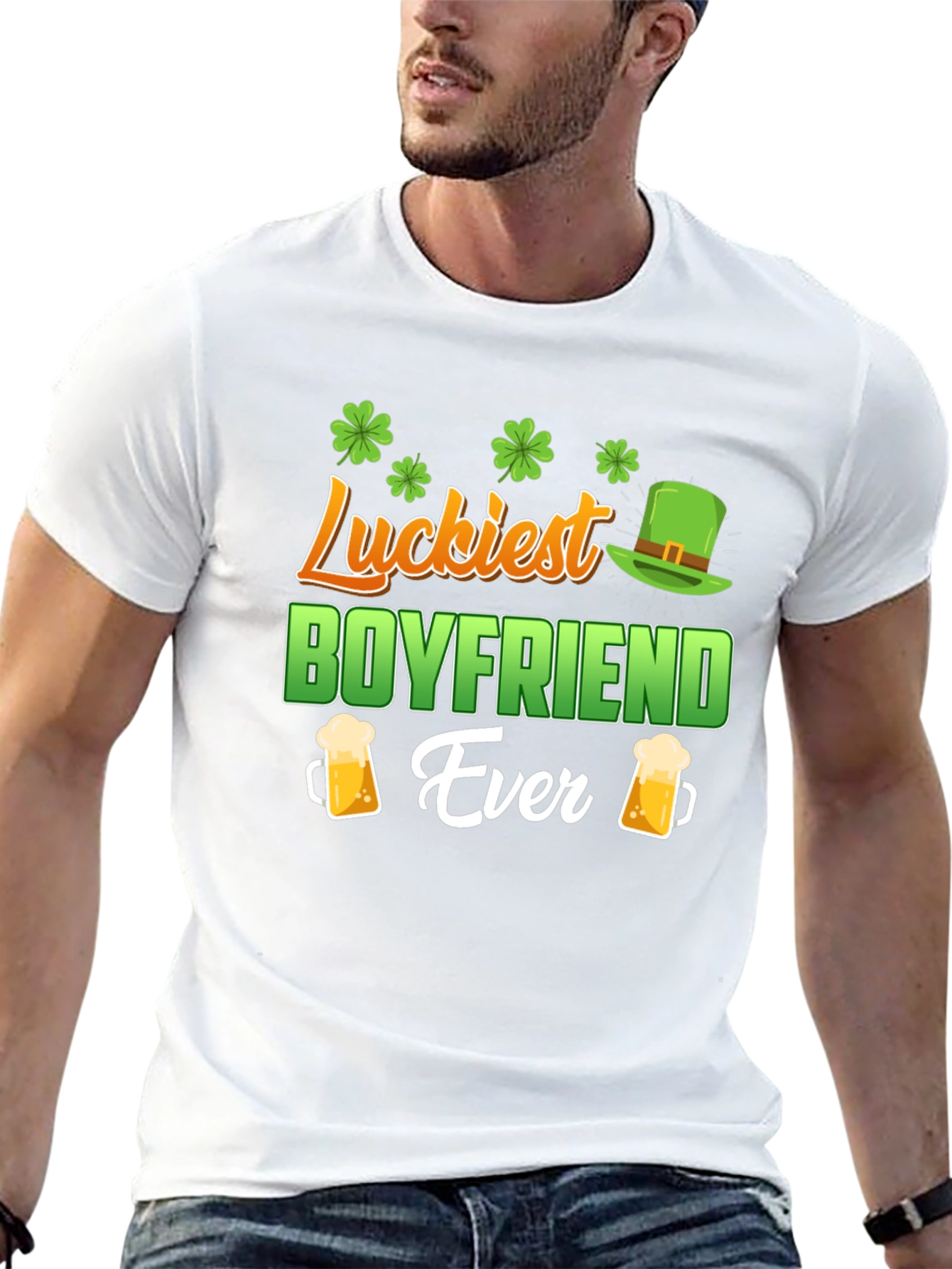 Luckiest Boyfriend Ever St. Patricks Day T-Shirt