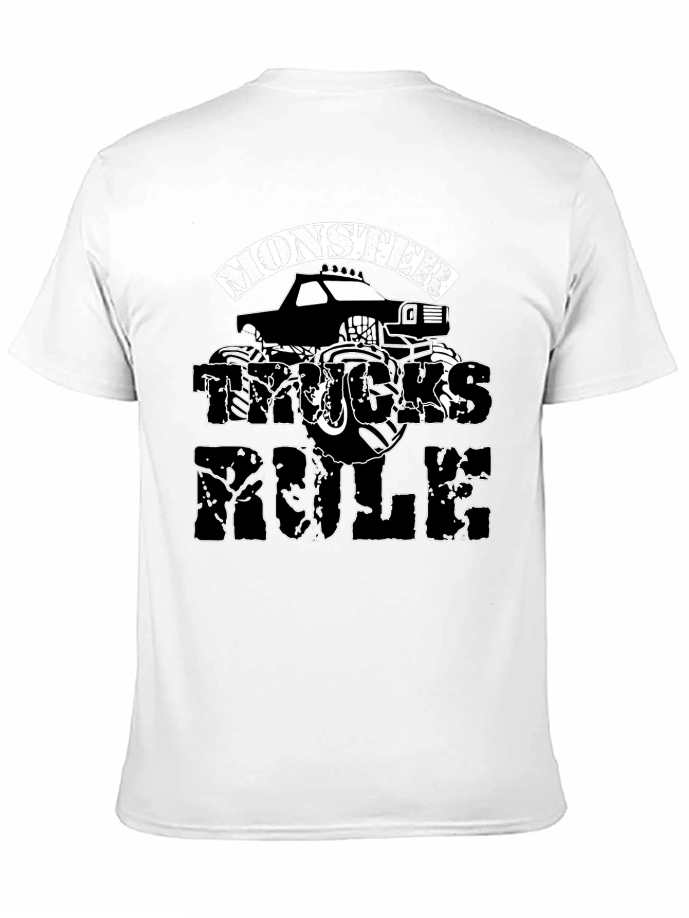 Monster Trucks Rule Black T-Shirt