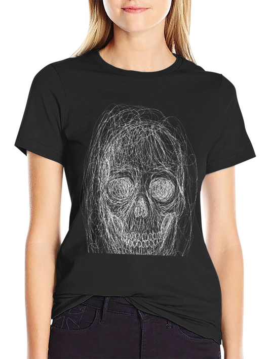 Skull Graphic Black T-Shirt - Edgy Fashion Tee