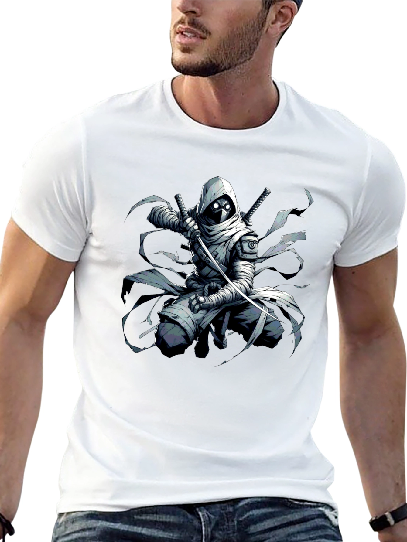 Urban Ninja Graphic Tee - Mens Black T-Shirt