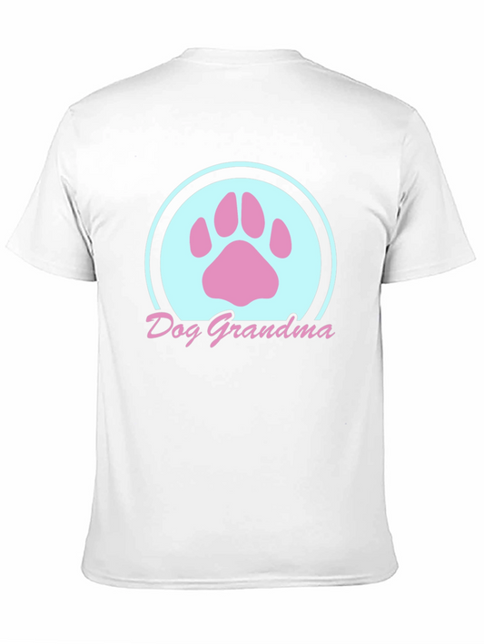 Dog Grandma T-Shirt - Paw Print Graphic Tee
