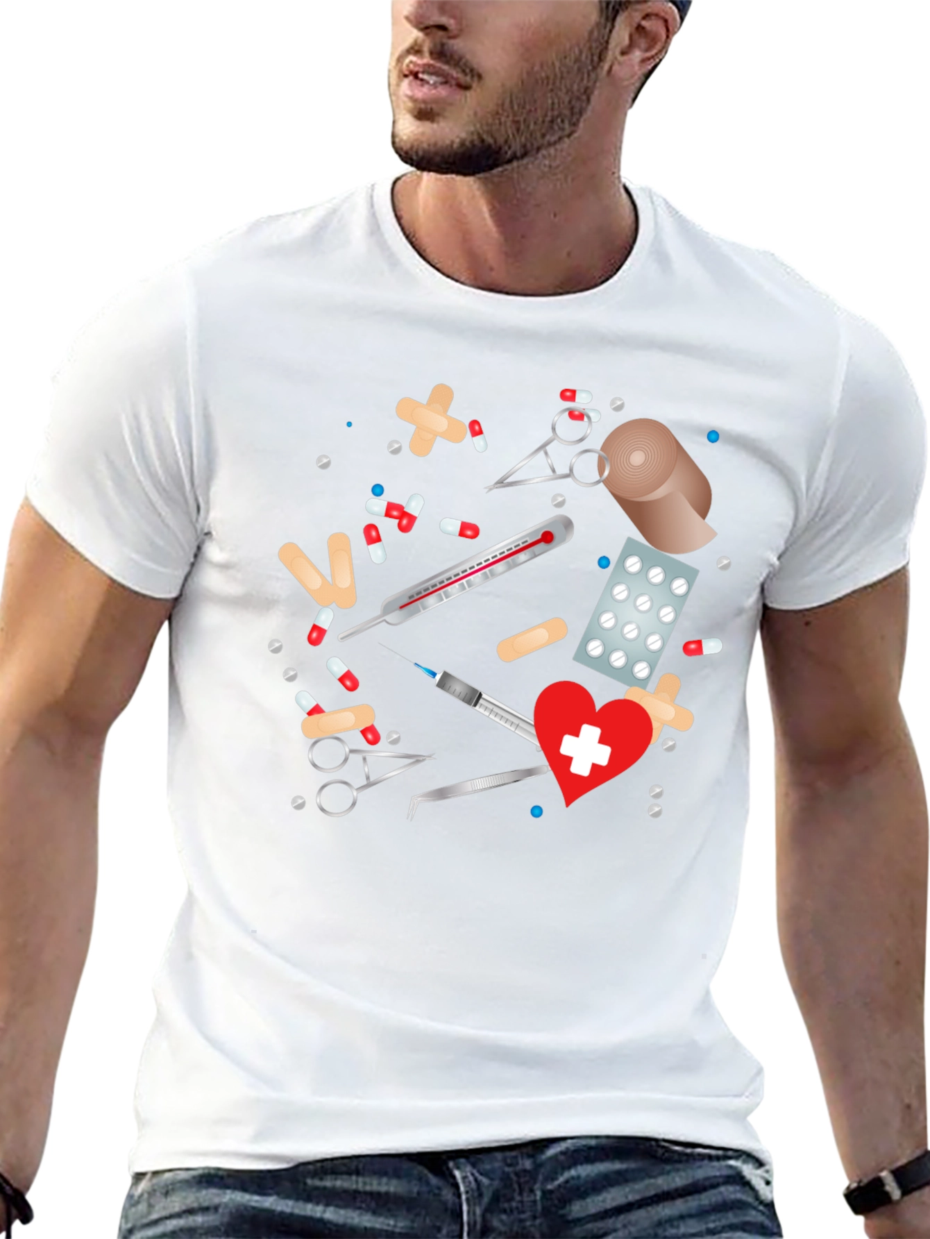 Medical Theme Graphic Tee