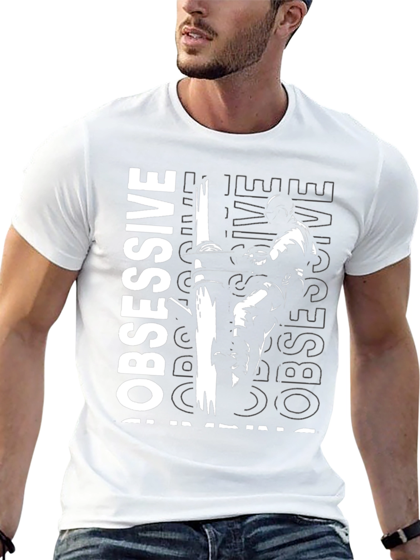 Obsessive Training Black Graphic Tee