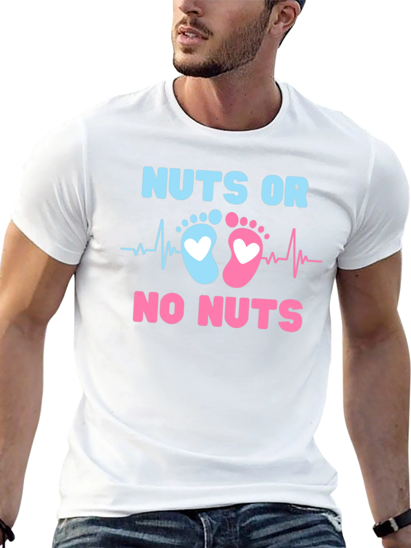 Nuts or No Nuts Gender Reveal T-Shirt