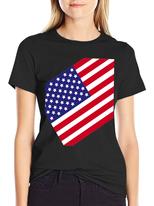 USA Flag Graphic Tee - Patriotic Style