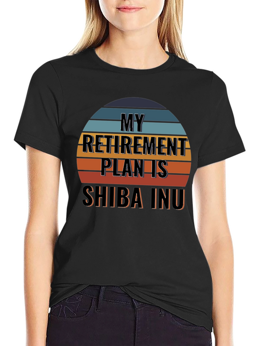 My Retirement Plan Is Shiba Inu Retro T-Shirt