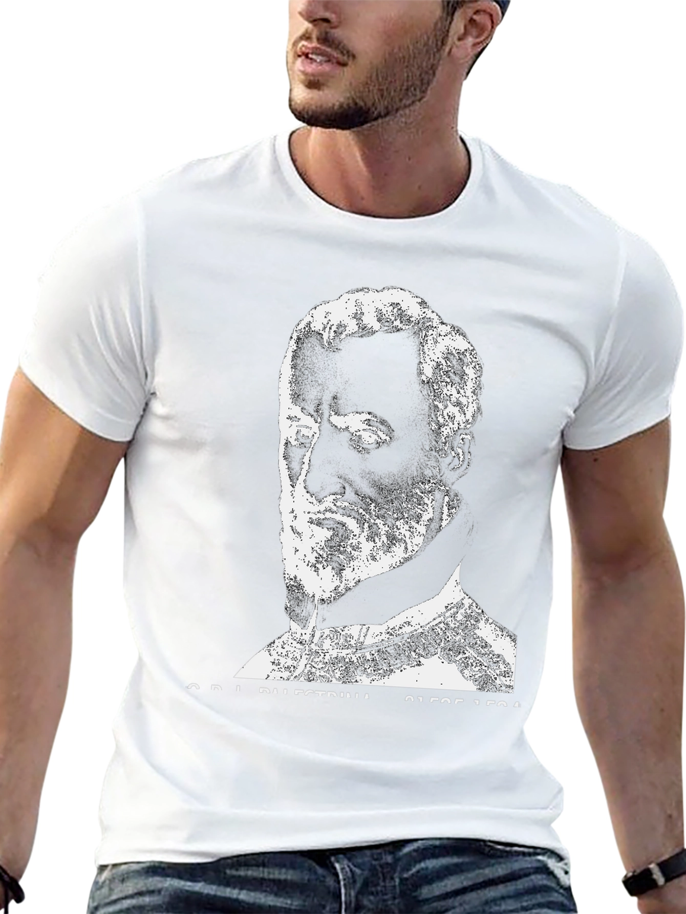 Palestrina Portrait Black T-Shirt